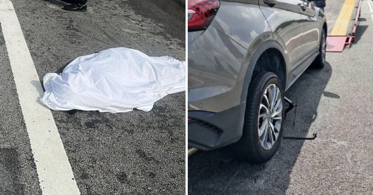 Woman Dies After Being Hit By Lorry While Changing Tyre On PLUS Expressway