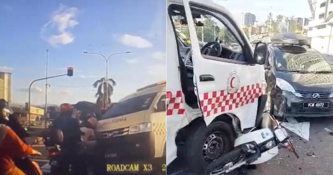 Video Shows Ambulance Running Red Light & Crashing Into Vehicles At ...