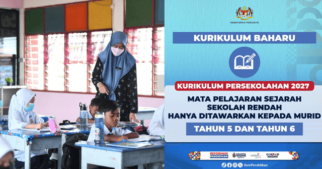 KPM Tetapkan Subjek Sejarah Hanya Ditawarkan Kepada Murid Tahun Lima & Enam