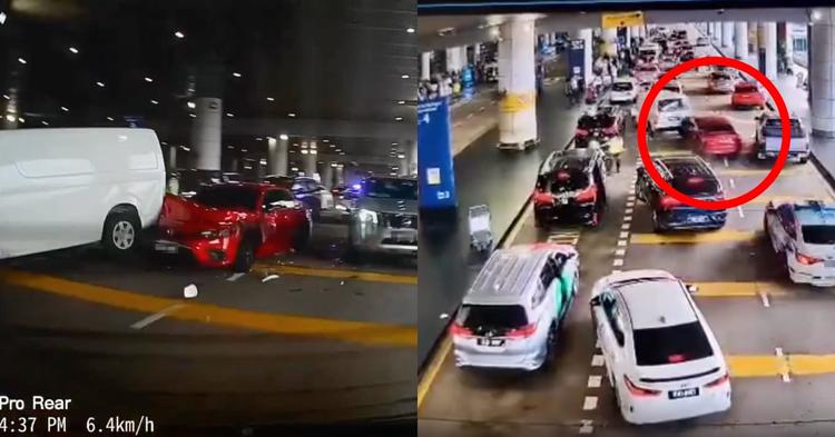 Video Shows Driver Ramming 5 Cars While Fleeing Police In KLIA Chase