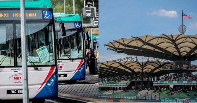 Rapid KL Sedia Bas Perantara Percuma Ke Litar Sepang Sempena Perlumbaan F1