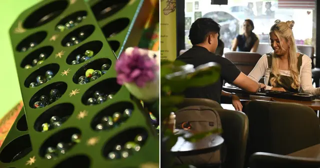 Feeling Nostalgic? Starbucks Now Has Congkak, Batu Seremban & Other Traditional Games At Its Stores!