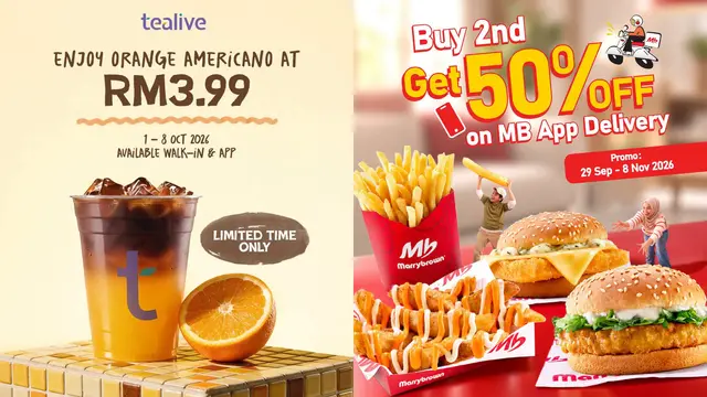 Kaki Freebies Wajib Tahu, Banyak Promo F&B Menarik Sempena 10.10 Ini