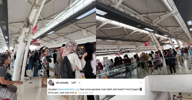 Anwar Tells Rapid KL & Anthony Loke To Address Daily Train Overcrowding After Online Plea