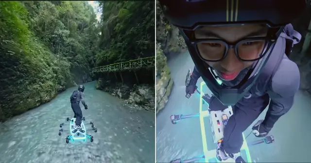 26-Year-Old Influencer Builds A Real-Life Flying Hoverboard