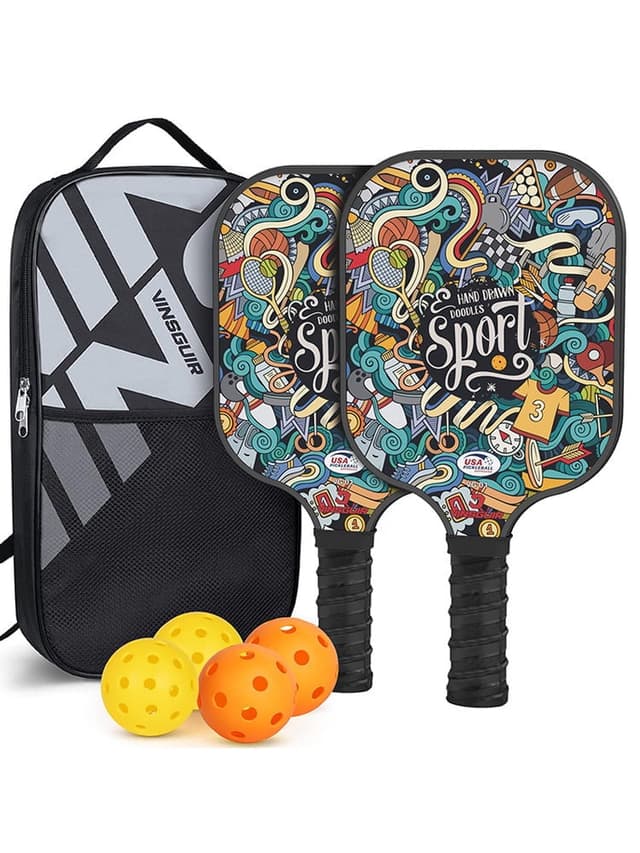 Adult & Kids Pickleball Paddles Full Set
