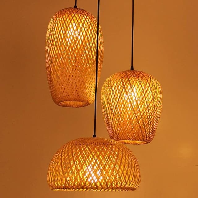 Wooden Rattan Lamp