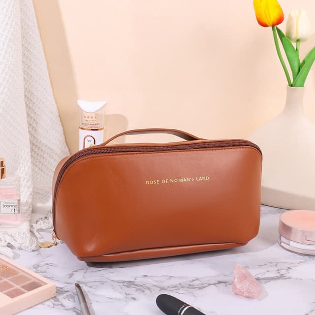Leather Makeup Bag